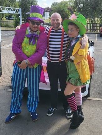 Kelly Rundle and friends in fancy dress