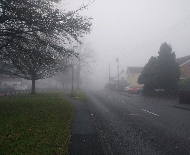 Catshill in fog